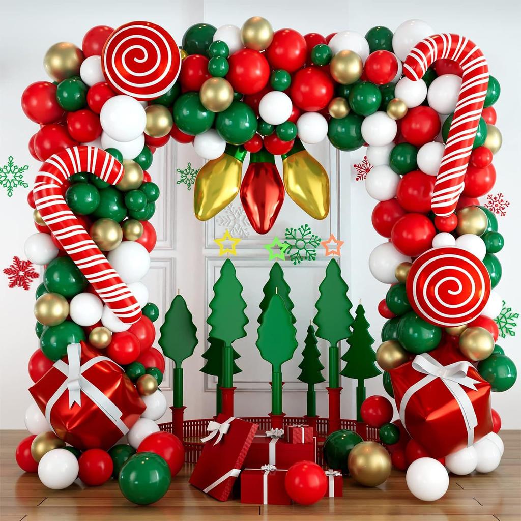 Merry Christmas Decoration Balloons Suit Christmas Theme Balloon Arch Garland Set Xmas Navidad New Year Gift Party Decor 2026