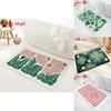 Sweet Flower Pattern Plush Absorbent Floor Mat Carpet For Bedroom Or Bathroom