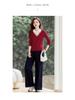 Women's Straight Shoulder Long-Sleeve T-Shirt, New 2026 Stylish Lapel Top for Spring & Autumn. Versatile Base Layer or Outerwear.