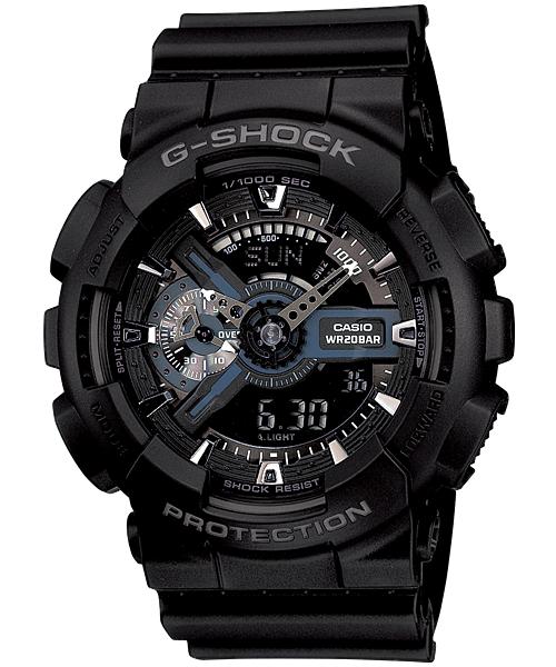 

Casio G-SHOCK Men s Resin 200M Water Resistant Digital Shock Resistant Quartz Watch GA-110-1B чёрный