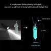 Halloween Noctilucent Glowing Necklace Bullet Hexagonal Column Luminous Necklace Night Fluorescence Glow In Dark Necklace