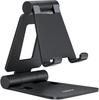 Nulaxy Dual Folding Cell Phone Stand, Fully Adjustable Foldable Desktop Phone Holder Cradle Dock Compatible with iPhone