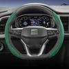 Suitable for Seat Sports Suede Steering Wheel Cover, Split Snap-On Type, Non-Slip and Durable, for Ibiza, Arona, Leon Sportstourer, Ateca and  ujm690