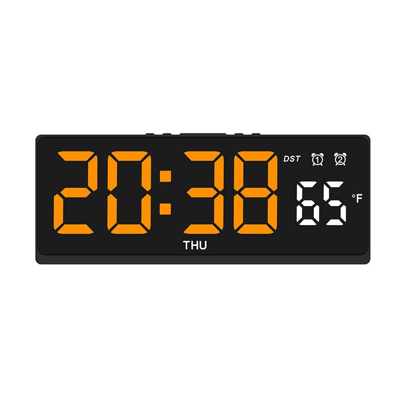 Popular LED Alarm Clock Multifunctional Alarm Clock Simple Desktop Clock Temperature Display Multiple Sets of Alarm Clocks 1110