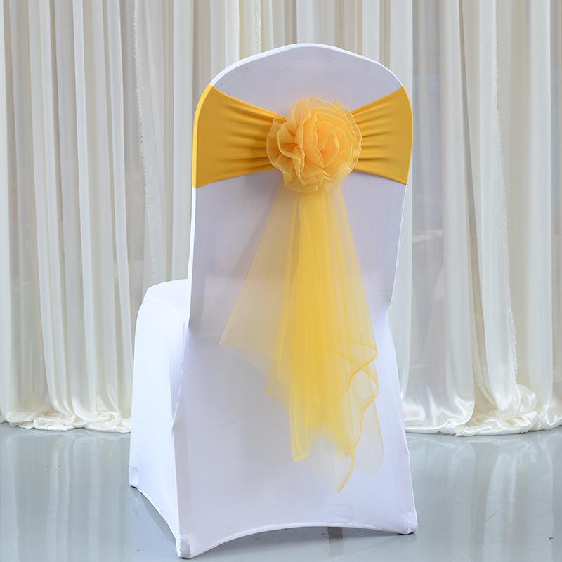 10/20/30pc/set Red Wine Wedding Chair Bow Decoration Stretch Chair Sashes Knot Ties For Wedding Party Hotel Banquet Chairs Decor