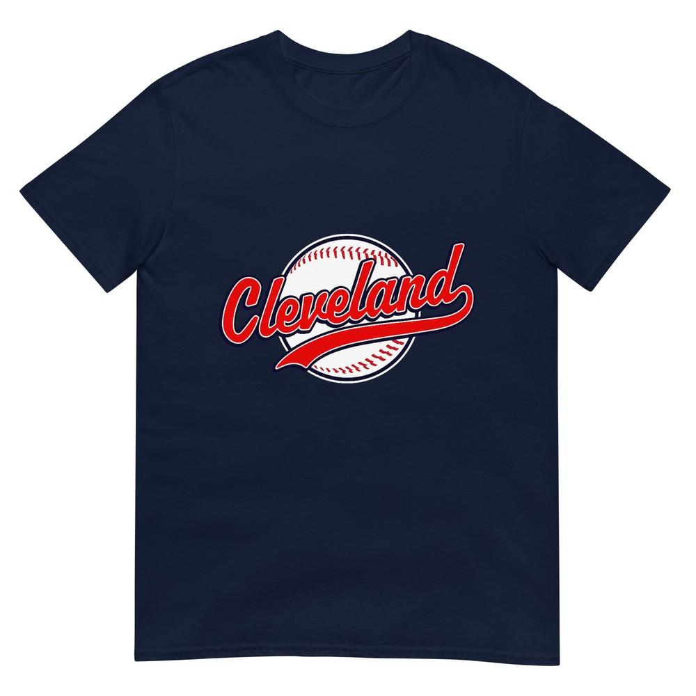 Cleveland Vintage Baseball Throwback Retro Design Tshirt S