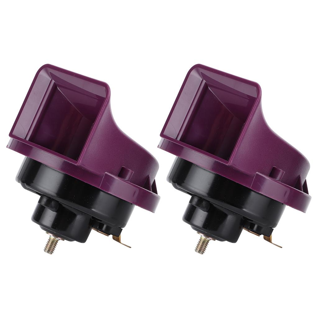 Pereche Claxon Melc Ton Înalt/Jos 410 510HZ Sirenă cu Ton Dual Sunet Puternic 120db pentru Mașină 12V Motocicletă ATV UTV