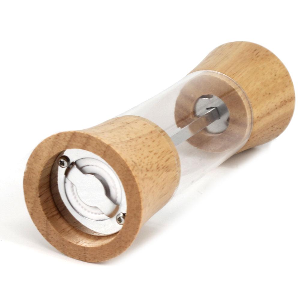 6 inch Wood Acrylic Spice Pepper Mill Adjustable Ceramic Grinder Home Kitchen Tools Cooking