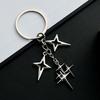 1pc Four-pointed Star Keychain - Key Ring For - Fashion Pendant For Bag Backpack Car Key - Trendy Accessory For Fashionable