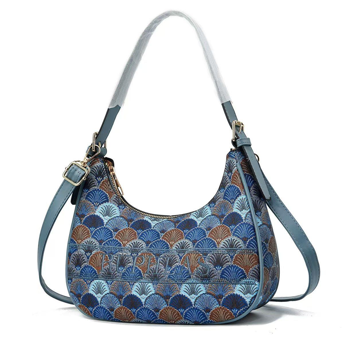 Neue Schultertasche mit hohem Erscheinungsbild, bedruckt, modischer Farbkontrast, leichter Luxus, kleine Duft-Umhängetasche, großes Fassungsvermögen, Achseltasche .