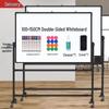 Mobile Magnetic Double-Sided Whiteboard Stand for Home, Office, or Training - Small Size