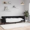 Vidaxl Sofa with Sleeping Function, Black, 80X200 Cm, Upholstered In Velvet