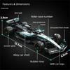 Bburago 1:43 Scale Mercedes-AMG F1 W15 W16 Formula 1 Racing Car Diecast Alloy Model Simulation Vehicle Collectible Gift for Kids