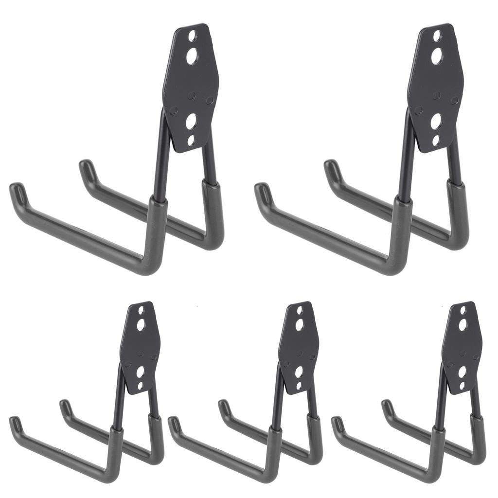 5Pcs WallMounted Garage Hooks Organization Storage Hanger for Power Tool Rope Shovel Bike