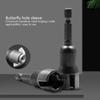 Butterfly Bolt Socket Wrench Hexagonal Handle Shank Socket Adapter Nut for Power Tool Slotted Electric Screwdriver