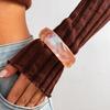 Exaggerated Sweet And Cool Wind Glitter Powder Wide Bracelet, Fashionable Irregular Imitation Pearl Bracelet Bracelet