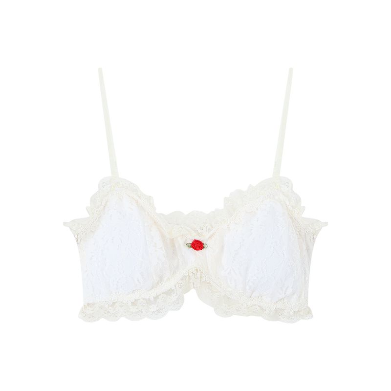 

Kumikumi Sweet Gyaru Set Plaid Frill Short sleeve Shirts Women Autumn Inner wear Cami Two-piece Set Apricot Sling with Chest Pad L