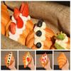 PU Fake Soda Bread Convenient Artificial Bread Simulation Croissant Bread  Table Decor