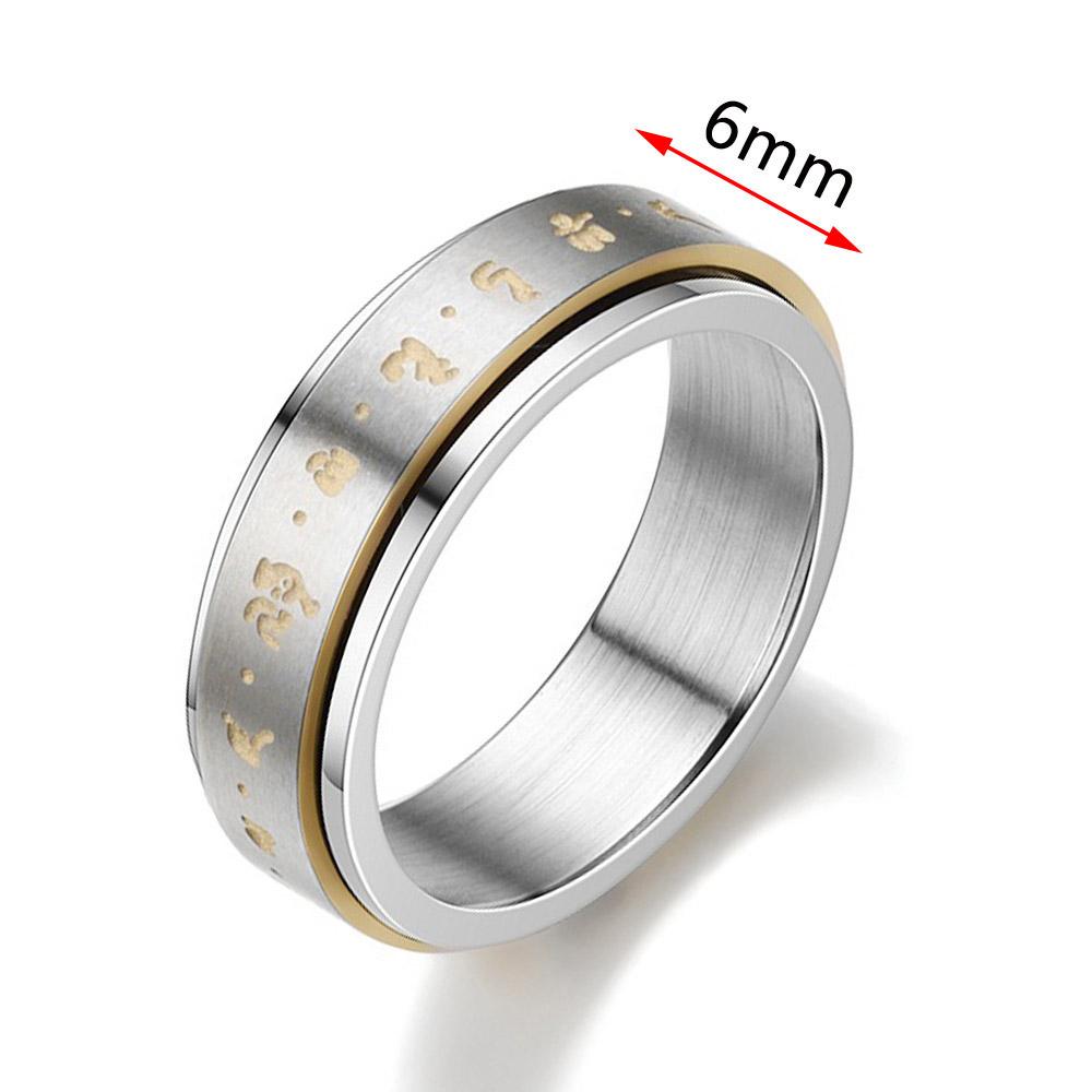 Anxiety Ring Figet Spinner Rings For Women & Men Stainless Steel Rotate Freely Spinning Anti Stress Accessories Jewelry Gifts