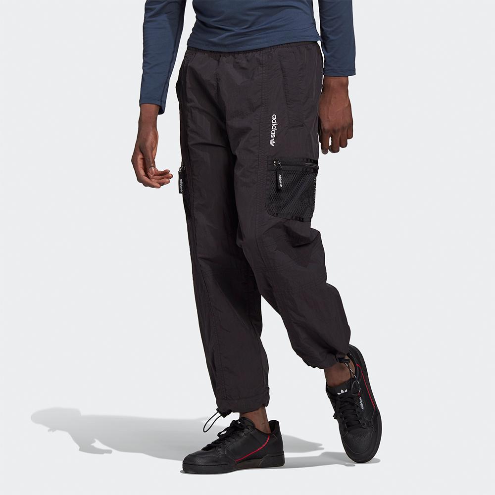 adidas Originals Adjustable Cuff Cargo Knit Joggers Men Bottoms Black GN5473