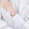 Kimio K6435 Rhinestone Chain Bracelet Women's Watch Gold White