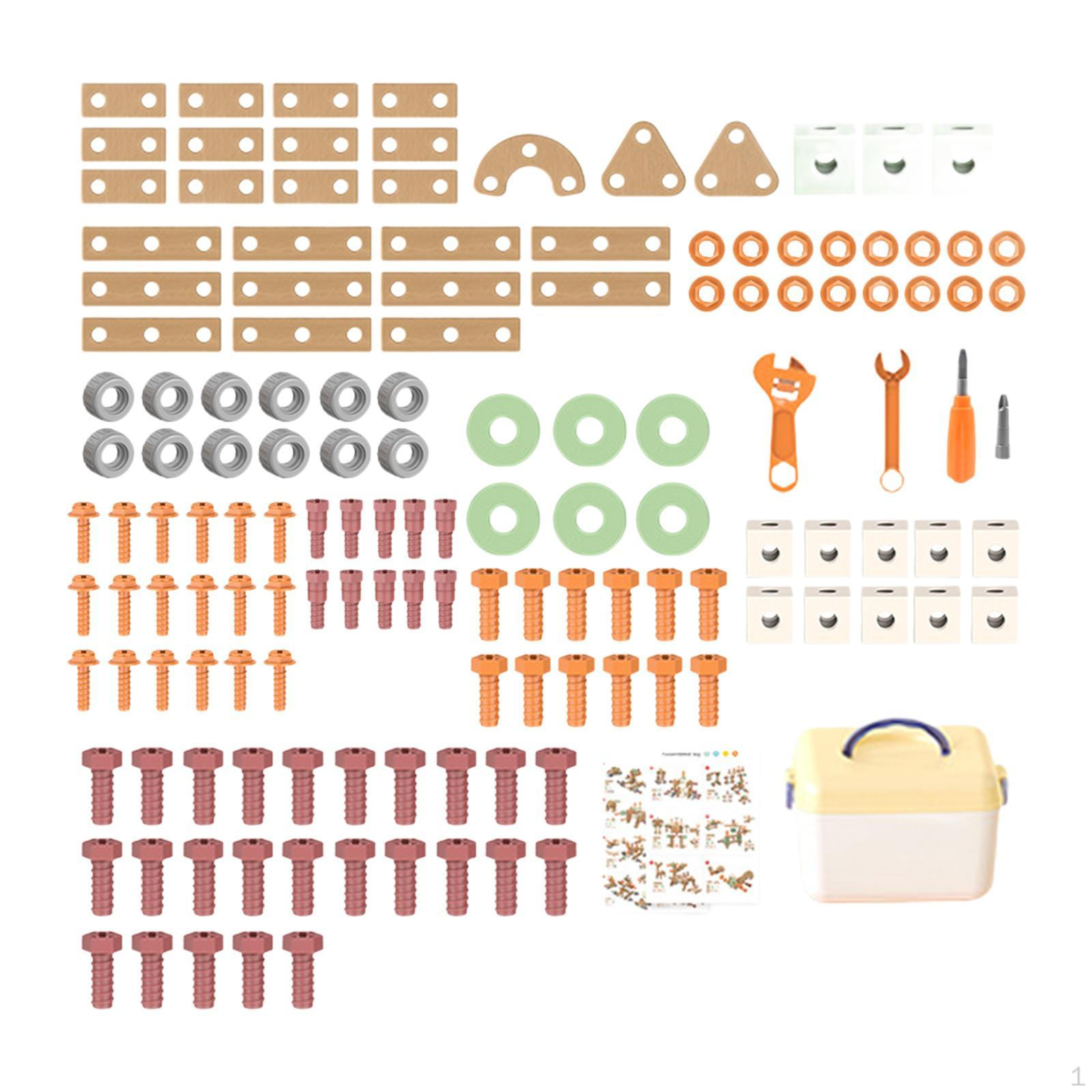 

Конструктор с инструментами и образовательными функциями для детей от 3 до 6 лет 143Pcs Storage Box