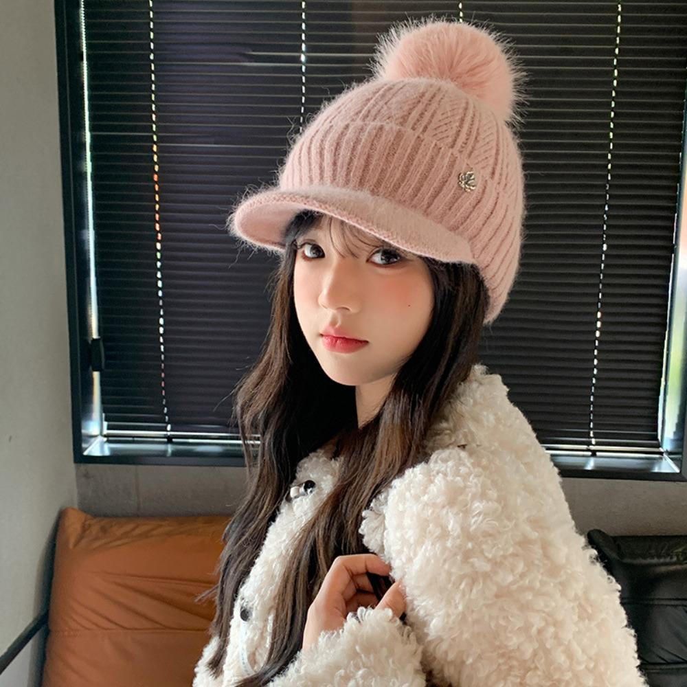 Thickened Winter Hats Ear Protection Women's Hats Fashion Plush Baseball Cap  Autumn