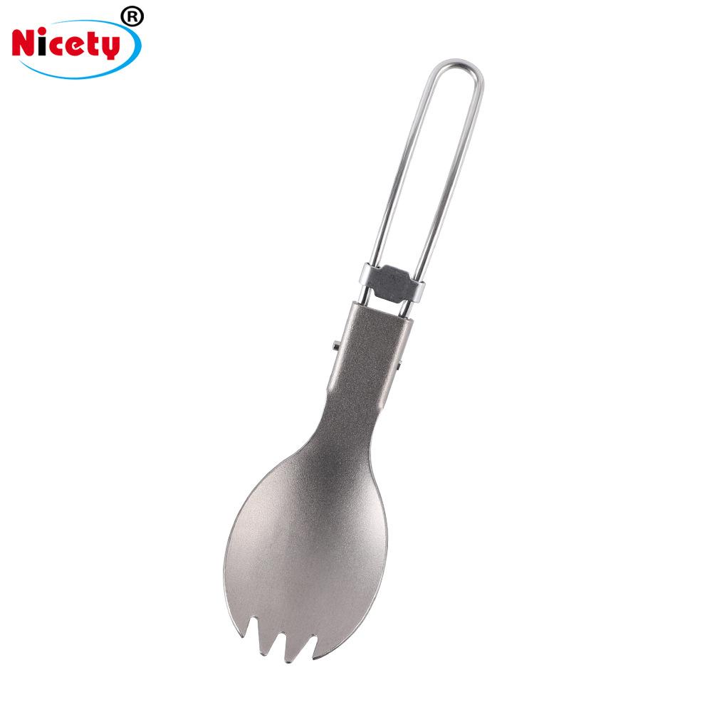 Outdoor Pure Titanium Snow Bowl Cooker Camping Boiling Water Camping Supplies Handle Foldable Picnic Portable Tableware Cup