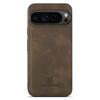 DG.MING For Google Pixel 9 Pro XL Case PU Leather Covered PC+TPU Hybrid Phone Shell