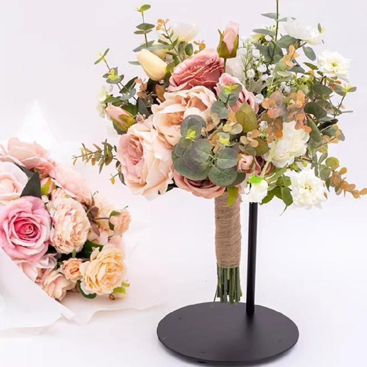 Supporto Reggimazzo in Ferro Regolabile con Base Stabile per Matrimoni Allestimenti Floreali Facile Montaggio e Presentazioni