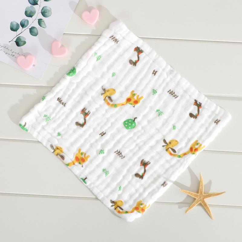 Six-Layer Pure Cotton Baby Bib & Towel Set