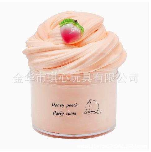 60ml  Cherry Scented Slime Fruit Modeling Clay Plasticine Cotton Mud DIY Toys, Sensory Stress Relief Gift