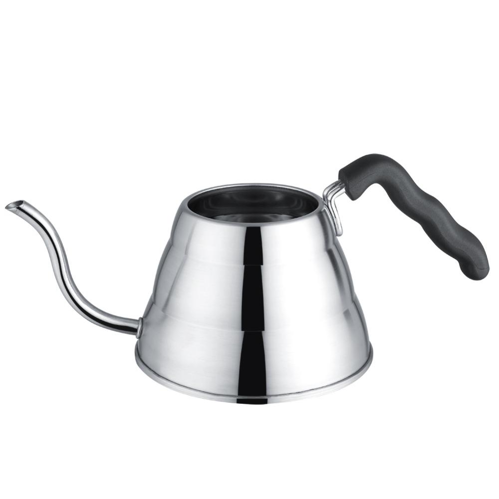 Schwanenhalsförmiger Hand-Drip-Krug Edelstahl Pour-Over-Kessel Pour-Over-Kaffee