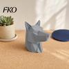 Truck Trailer Decor Pendant 3D Printed Wolf Car Hitch Decoration, Howling Head Ornament Personalized Gift for SUV Rear Bumper, Matte Finish