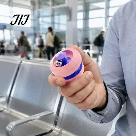 Marble Run Spinner Toy Rotatable Spinning Top with Rolling Ball, Stress Relief Fidget Fingertip Gyro Toy, Double Layer Track for Adults Double-track
