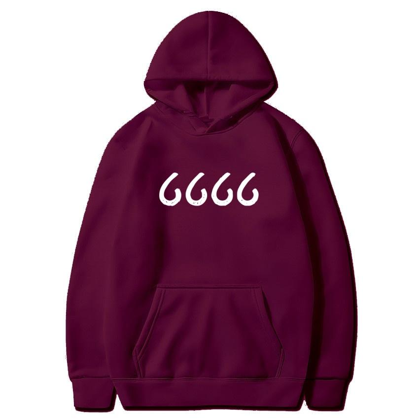 Autumn Winter 6666 Farm Printed Solid Color Hoodie Academic Classic Coat Daily Casual Hoodie Warm Sportswear