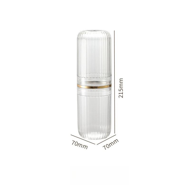 New Cream Wind Portable Travel Mouthwash Cup Brushing Cup Washing Toothset Toothpaste Toothbrush Storage Box