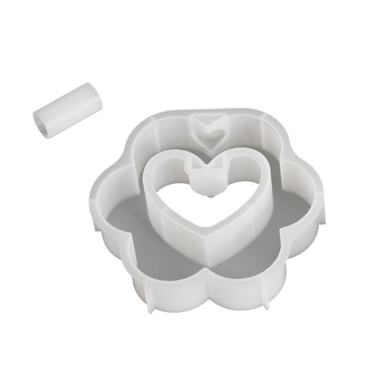 Heart Shape Silicone Molds Hydroponic Plant Moulds Plant Pots Stand Molds  for Unique Hydroponic Vase Home Decors Craft