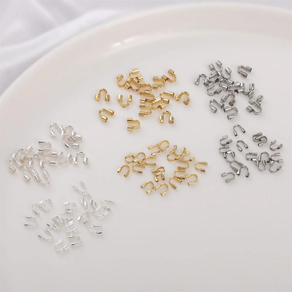 100Pcs U Shape Wire Guards for Jewelry Making Connector for Jewelry  Bracelet Making
