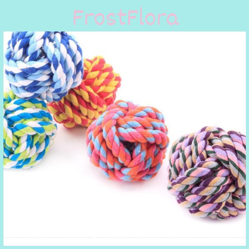 Pet Cotton Rope Ball Toy 7cm Medium Size Durable And Entertaining
