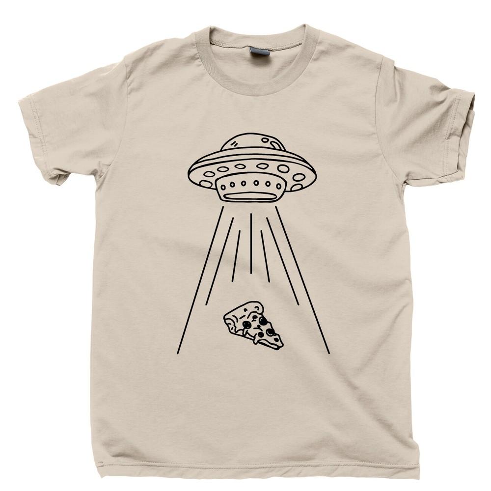 

Aliens Love Pizza Lover T Shirt Spaceship Area 51 Roswell Mars Martian Drone Tee XL