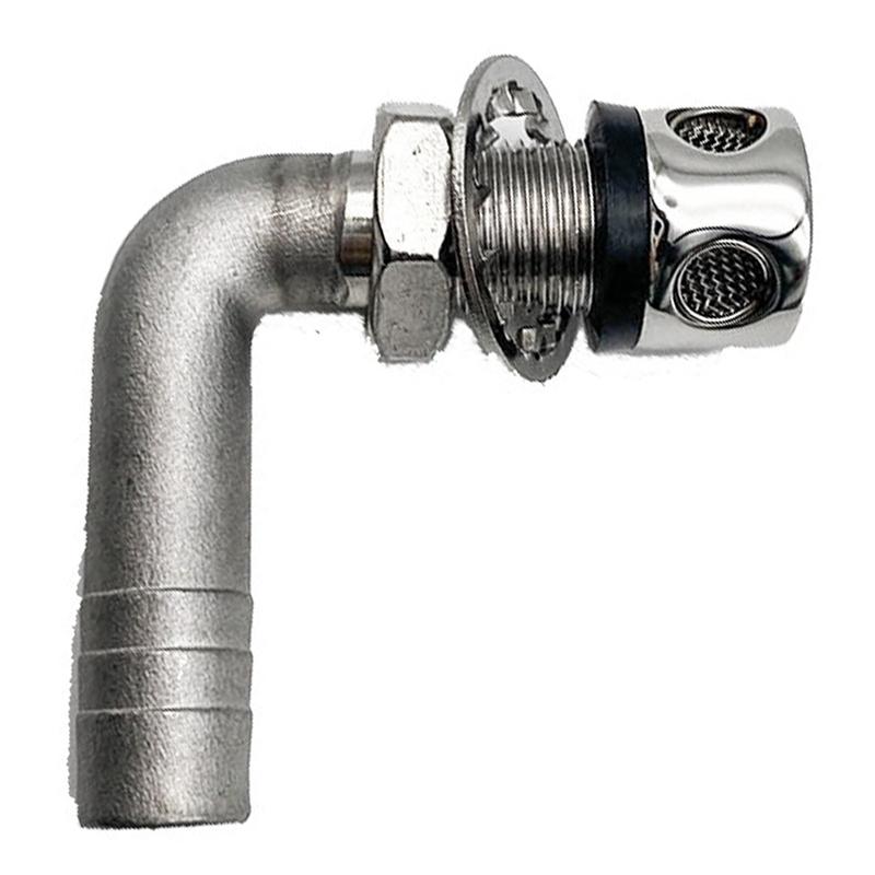 Respiro de Ventilação de Combustível em Aço Inoxidável com Curva de 90° 3/5 Polegadas - Tanque de Gasolina de Barco/Caminhão/Carro-A87Q