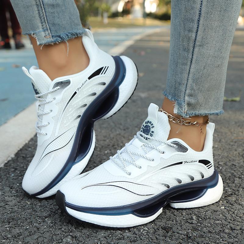 Hot Sale Light  Women Running Shoes Comfortable Breathable Sneaker Casual Antiskid and Wear-resistant Jogging Men Sport Shoes