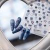 Cartoon Leopard Print Denim Nail Stickers - TENSOR TS-3931 Self-Adhesive, Thin, Tough, Cool Embossed Nail Art Decorations.