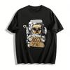 Cool French Bulldog Astronaut Dog's Space Graphic Casual Top Pure Cotton T-shirt