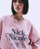 Nigaennikol Butterfly Signature Sweatshirt_Pink Navy