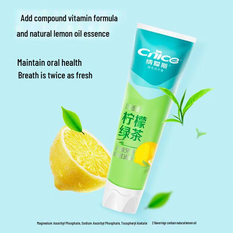 NICE Lemon Green Tea Fresh Breath Toothpaste