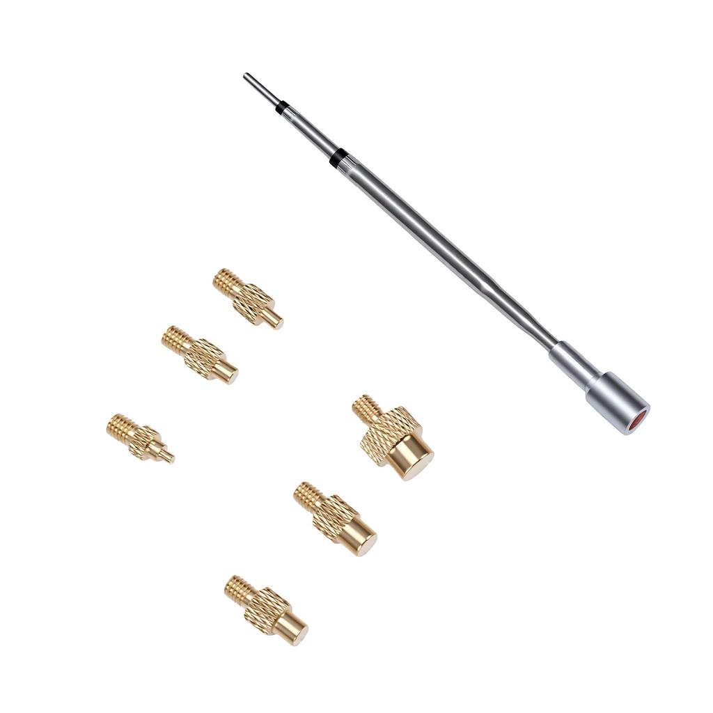 Heat Set Insert Tool Fit for C210 TS21 HS 02B Soldering Iron M2 M8 Brass Hot Melt Insert Nut Insertion Kit