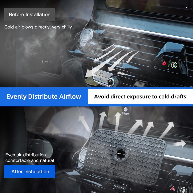 Car Air Conditioning Deflector Adjustable Wind Shield For Mercedes Benz AMG W203 W206 W220 W205 W211 W212 W201 W168 W169 GLA GLC VJ1