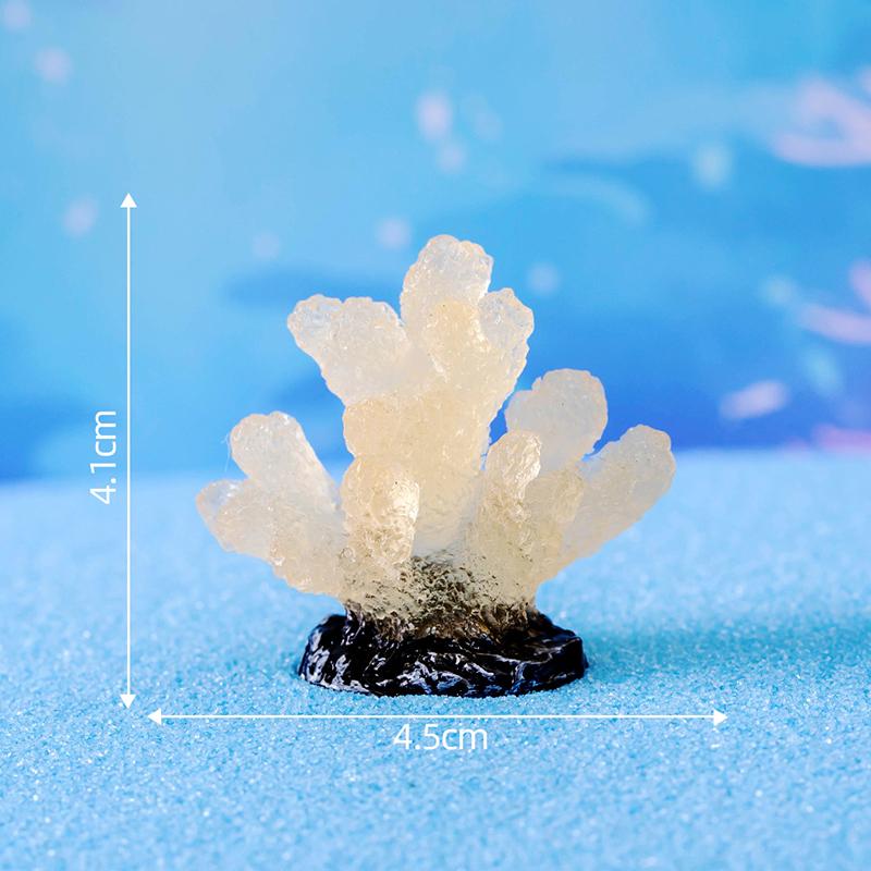 Luminous Coral Micro Landscape Artificial Coral Resin Ornaments For Fish Tank Aquarium Accessories Decorations Home Decoration